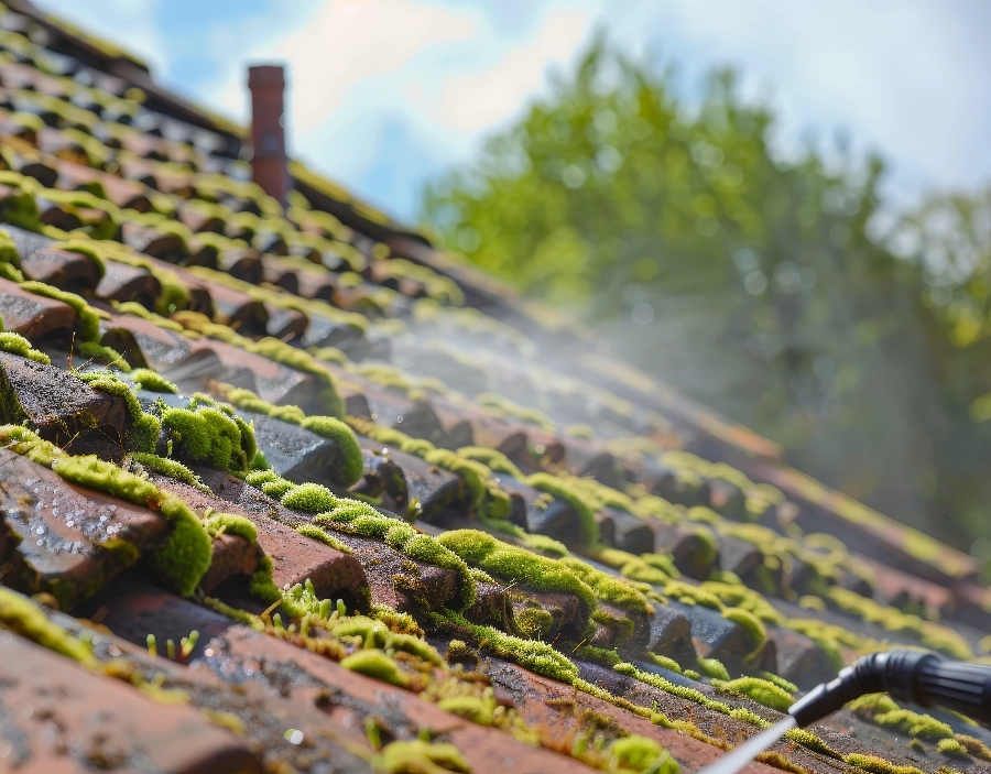 Image Gallery Image for premier roof clean Moss Removal Service for premier roof clean in the Woking area